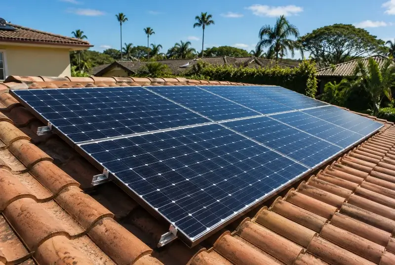 Installation de panneaux solaires au Fouilloux